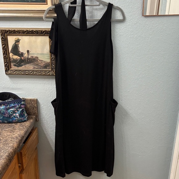Wool& summer reversible dress black - Picture 2 of 2